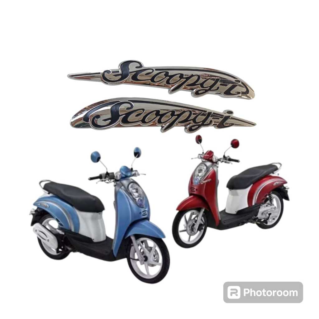 EMBLEM LOGO TIMBUL SCOOPY i / LOGO TIMBUL SCOOPYI KARBU SEPASANG KANAN KIRI