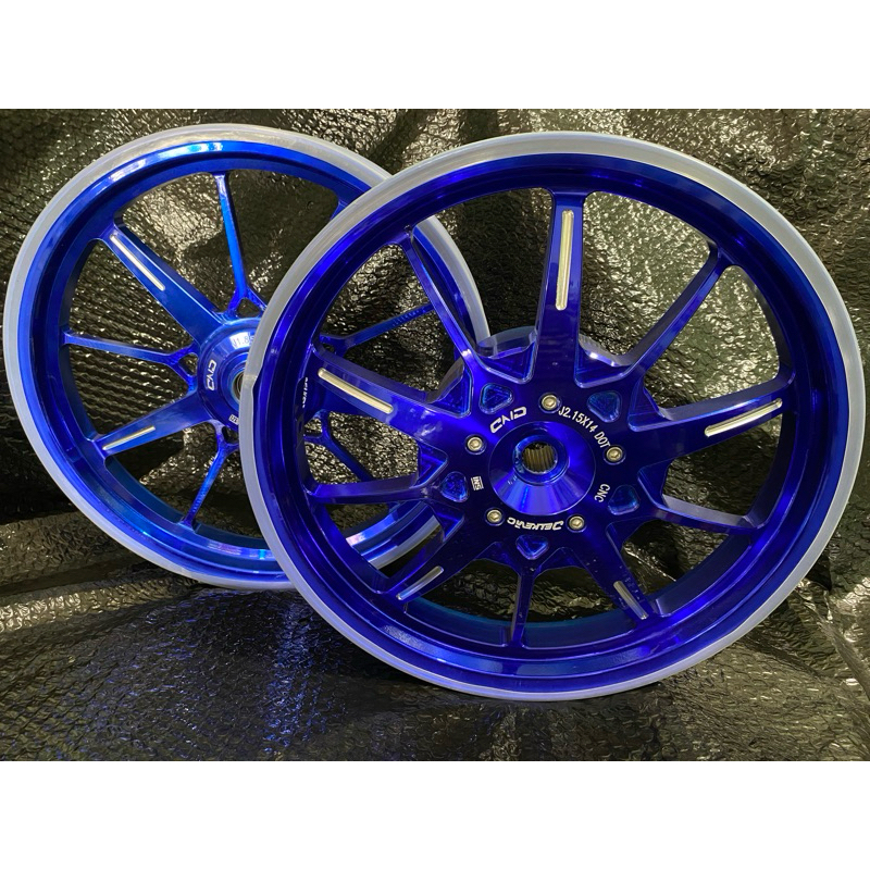 VELG DELKEVIC XSERIES HONDA BEAT SCOOPY SPACY VARIO 110 WARNA BIRU