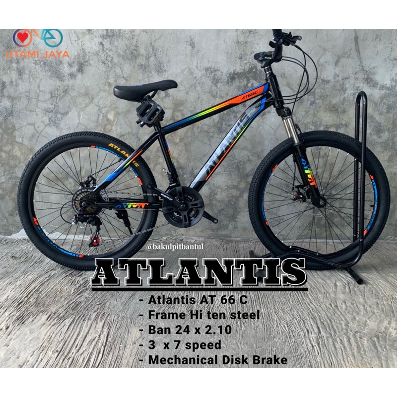 Sepeda Gunung MTB ring 24 Atlantis | sepeda Gunung MTB atlantis ukuran 24 inch