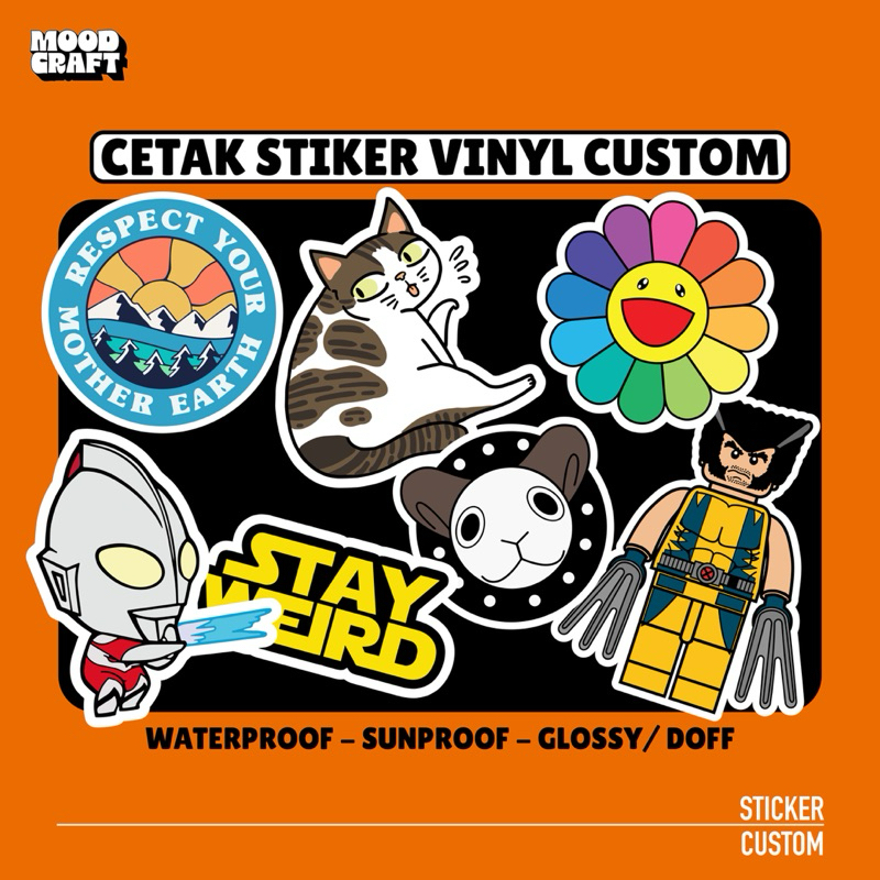 

Cetak Stiker Vinyl Custom Die Cut