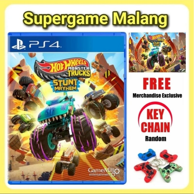 Hot Wheels Monster Trucks Stunt Mayhem PS4 Hotwheels PS 4 Truck Hot Whell Cd Game