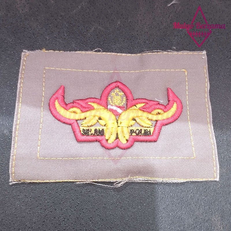 Bordir Badge Patch Selam Bordir Logo Selam Polri Timbul - Mulyo Bersama