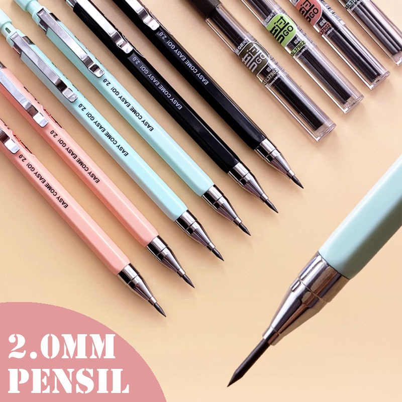 

Pensil Mekanik 2.0mm Mechanical Pencil Graphite Lead Automatic