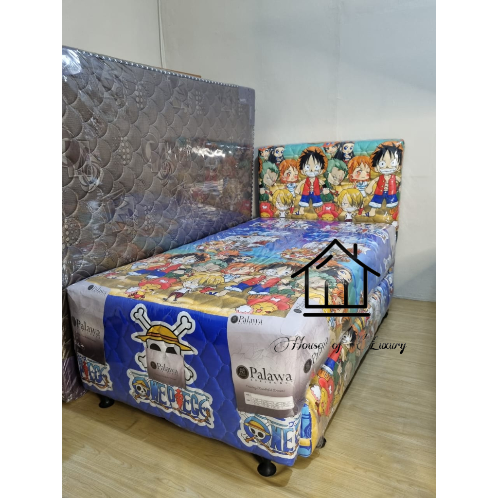 [ 2IN1 ANAK ] KASUR SPRING BED 2IN1 ANAK KARAKTER ONE PIECE 2 TINGKAT PALAWA KASUR SORONG