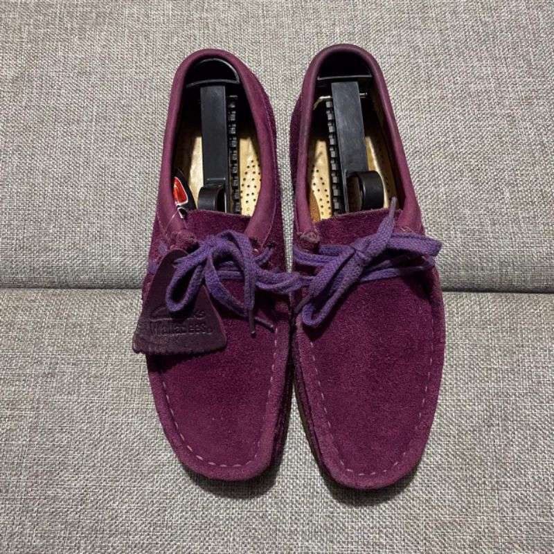 * Clarks Wallabee Purple Suede* Size : 3,5D / 38 ( 23cm )