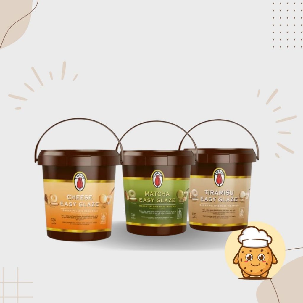 

Tulip Easy Glaze 1 Kg Matcha, Coklat, Tiramisu, Cheese