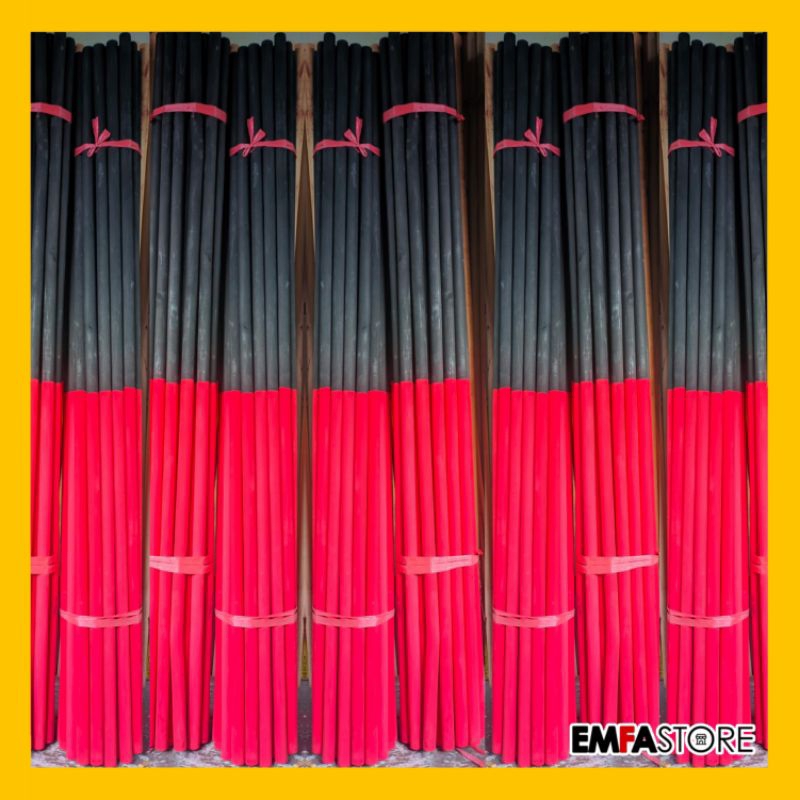 

Tongkat Pramuka Merah Hitam Premium Halus | Satuan/Grosir