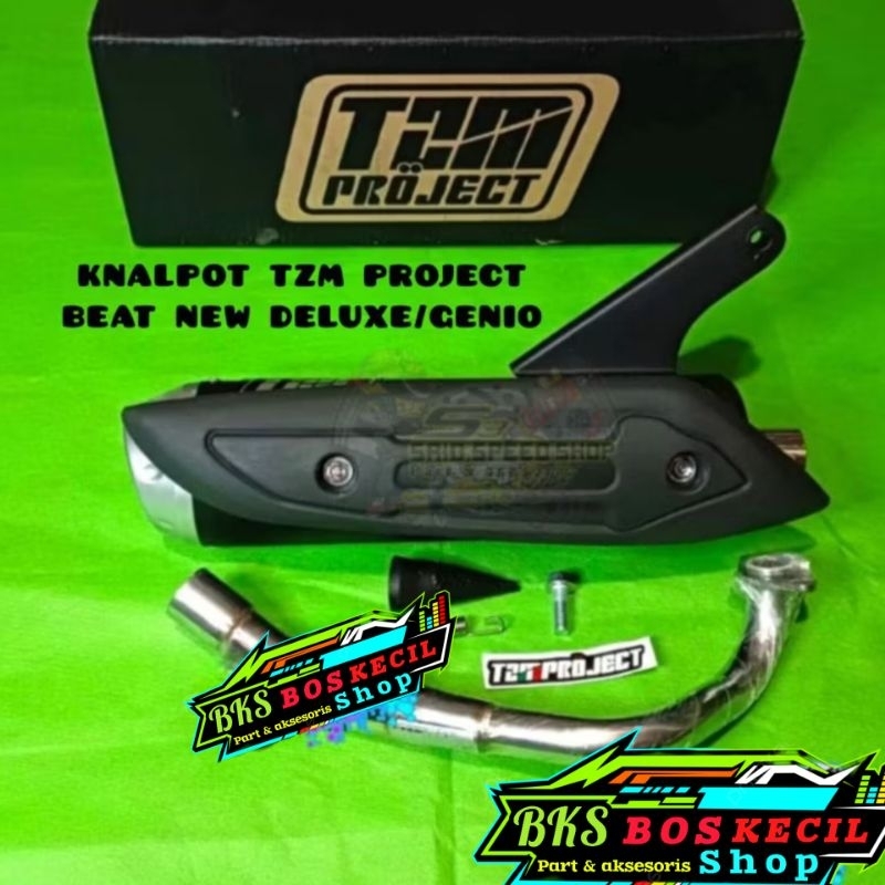knalpot TZM project racing Genio/knalpot TZM project racing beat new deluxe/knalpot TZM genio