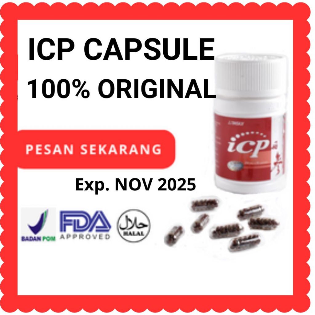 [Ready] ICP Capsule Original Herbal Penyumbatan Jantung Stroke