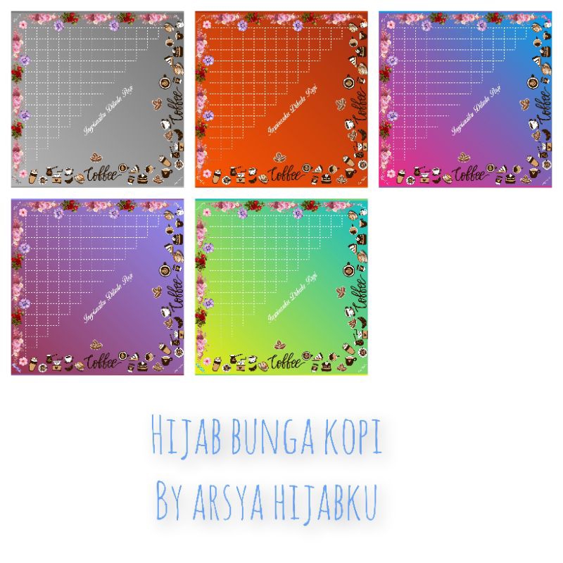 hijab bunga kopi by arsya hijabku