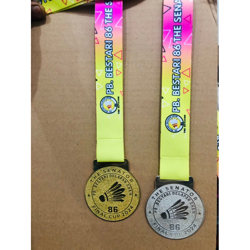 

Medali Custom tali lanyard 2sisi