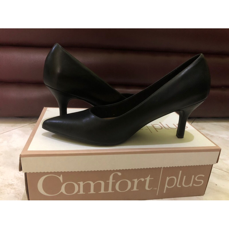 Pantovel hitam wanita Comfort Plus preloved
