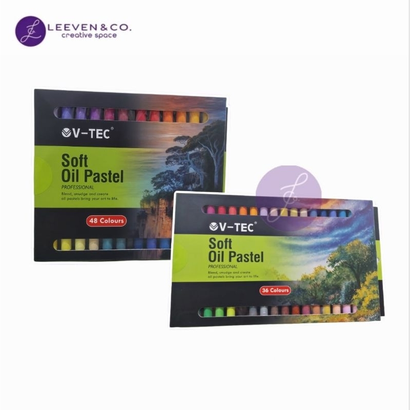 

V-TEC SOFT OIL PASTEL / CRAYON HALUS 12/24/36/48 WARNA