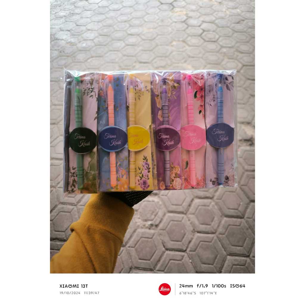 

50 PCS Pulpen Warna Pastel Kemas Alas Bungkus Plastik