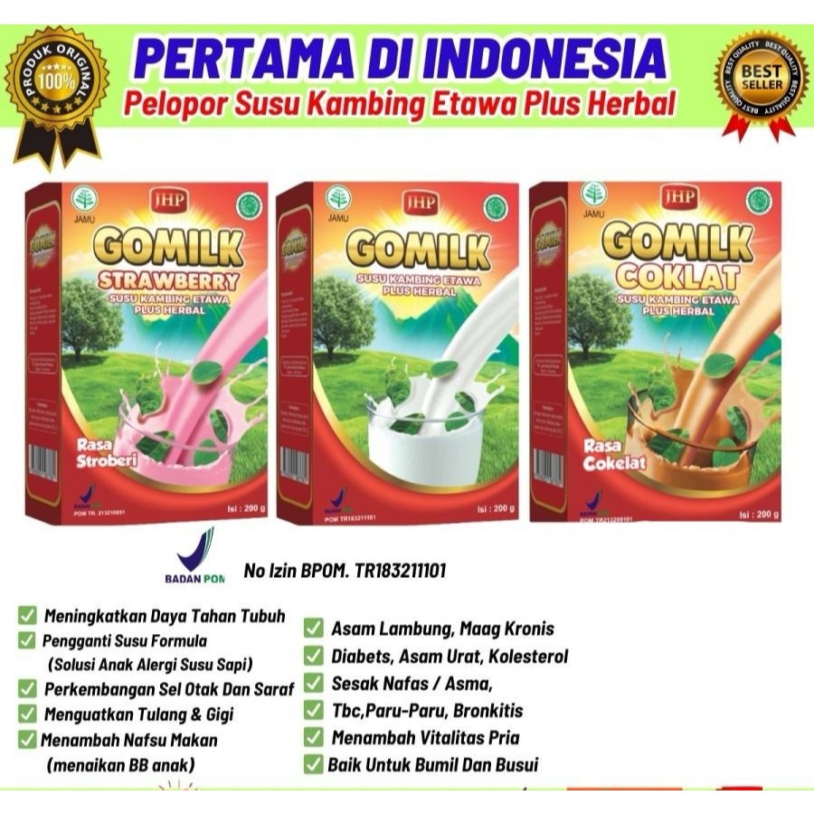 

GOMILK Susu Kambing Etawa Plus Herbal
