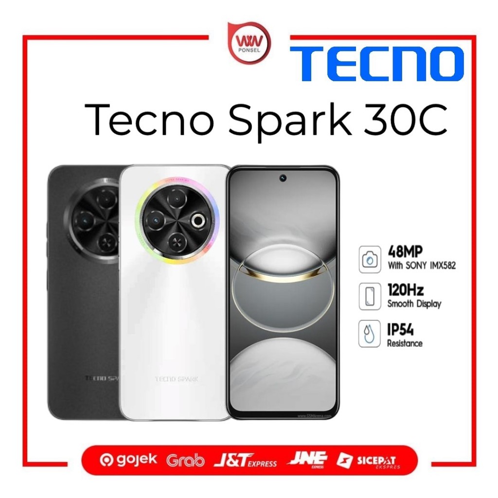 Hp Tecno Spark 30c Ram 6GB Internal 128GB Garansi Resmi