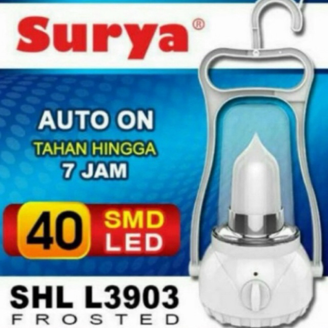 Surya Emergency Lamp LED Lantern SHL L3903 - Lampu Darurat - Mati Lampu