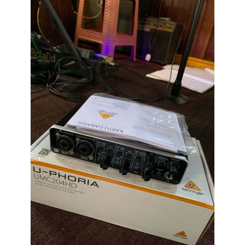 soundcard Behringer uphoria umc 204 hd