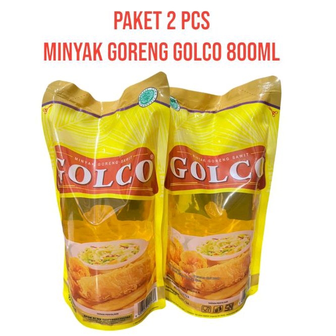 

[Paket 2pcs] Minyak Goreng Golco 800ml x 2 Premium Berkualitas
