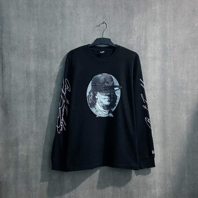 NEWERA Benjamin Franklin Long Sleeve T-Shirt / Kaos Lengan Panjang Pria / LS30 / Size L