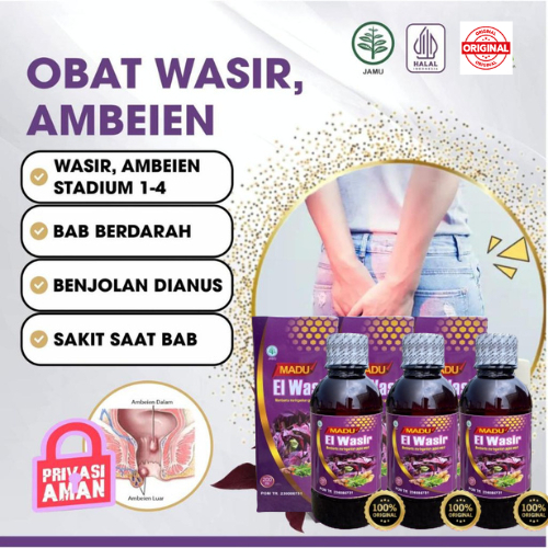 OBAT WASIR LUAR DALAM BERDARAH MADU EL WASIR AMBEIEN MADU Daun Ungu ambeyen Paling Ampuh