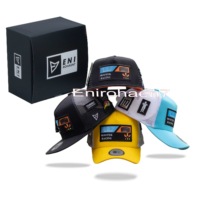 Topi racing E7 Topi Pembalap E7 Topi logo E7 BASEBALL