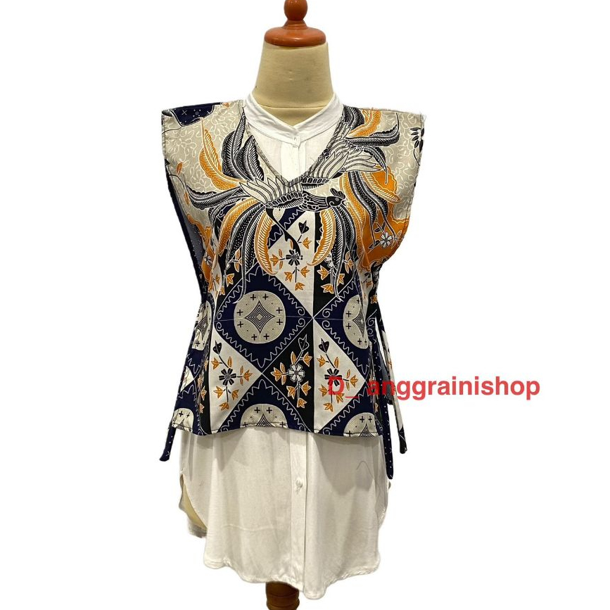 Outer katun batik, Rompi batik, Vest batik