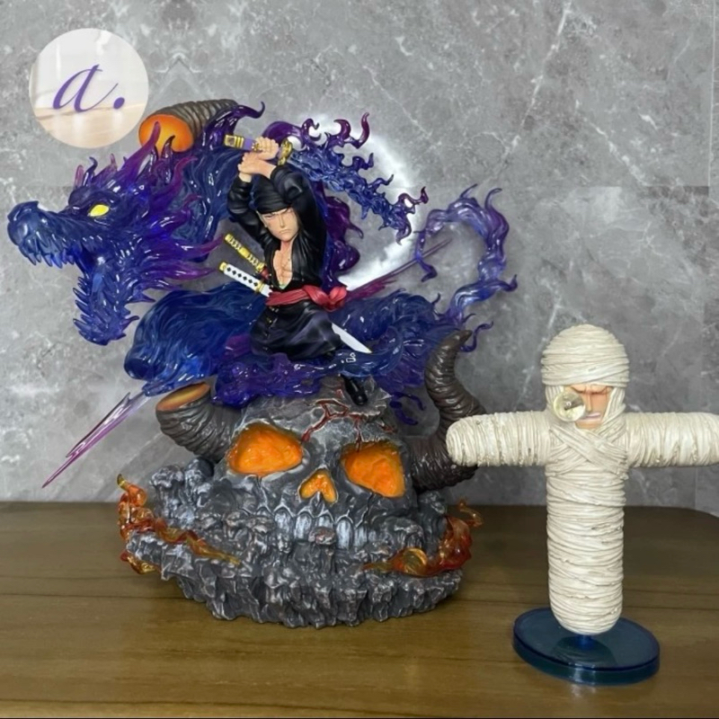 Resin Statue Zoro Wano YZ Studio EX Plus VIP (plus Zoro Bandage) One Piece Original