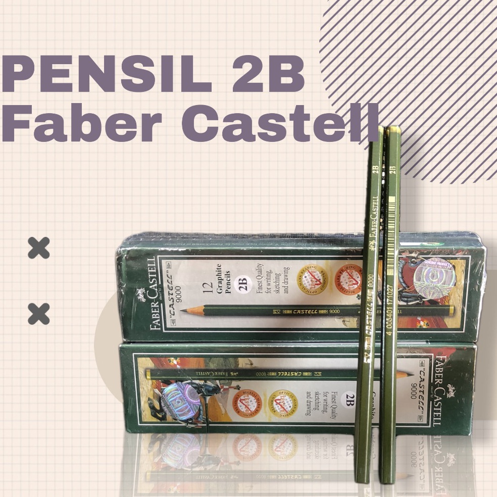 

ART L2T8 Pensil 2B Faber Castell 9 1 Pack Isi 12 Pcs