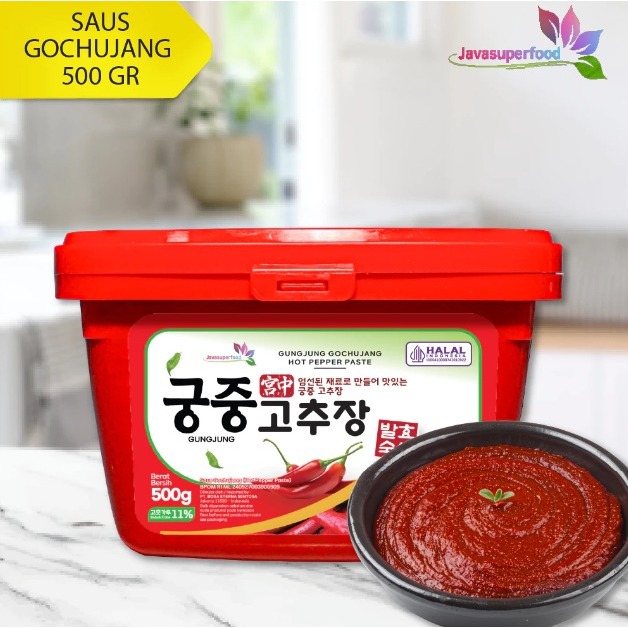 

GUNGJUNG GOCHUJANG HOT PEPPER TASTE / PASTA CABAI PEDAS KOREA 500 g HALAL