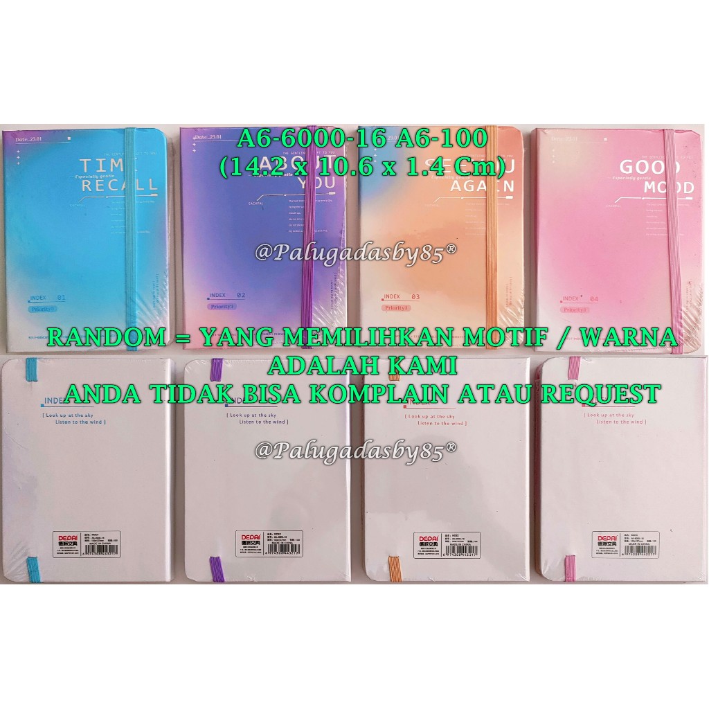 

(1 Biji) GROSIR Buku Agenda Tali A6 100 / Buku Plannner / Buku Catatan / Agenda Tali A6-6000