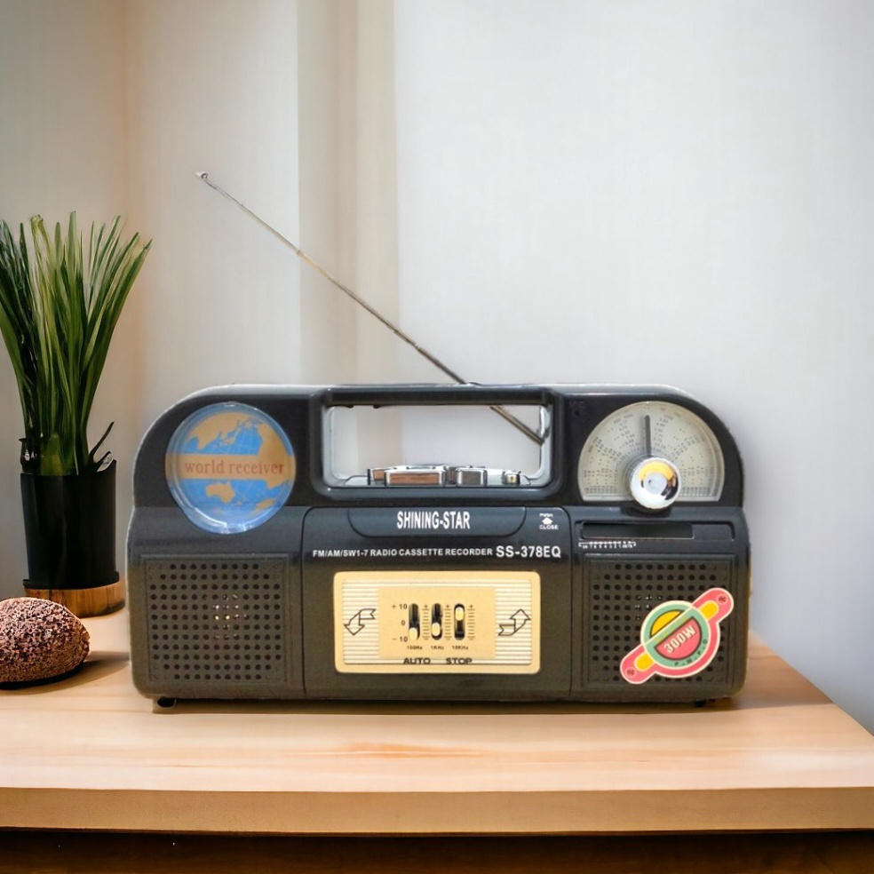 ART A7O9 Radio FM AM SW Portable Radio Bentuk Compo Vintage Radio FM AM SW Tape Pemutar Kaset Pita C