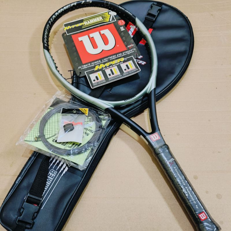 RAKET TENIS WILSON HYPER HAMMER 7.5 CARBON 255 GRAM SIAP PAKAI