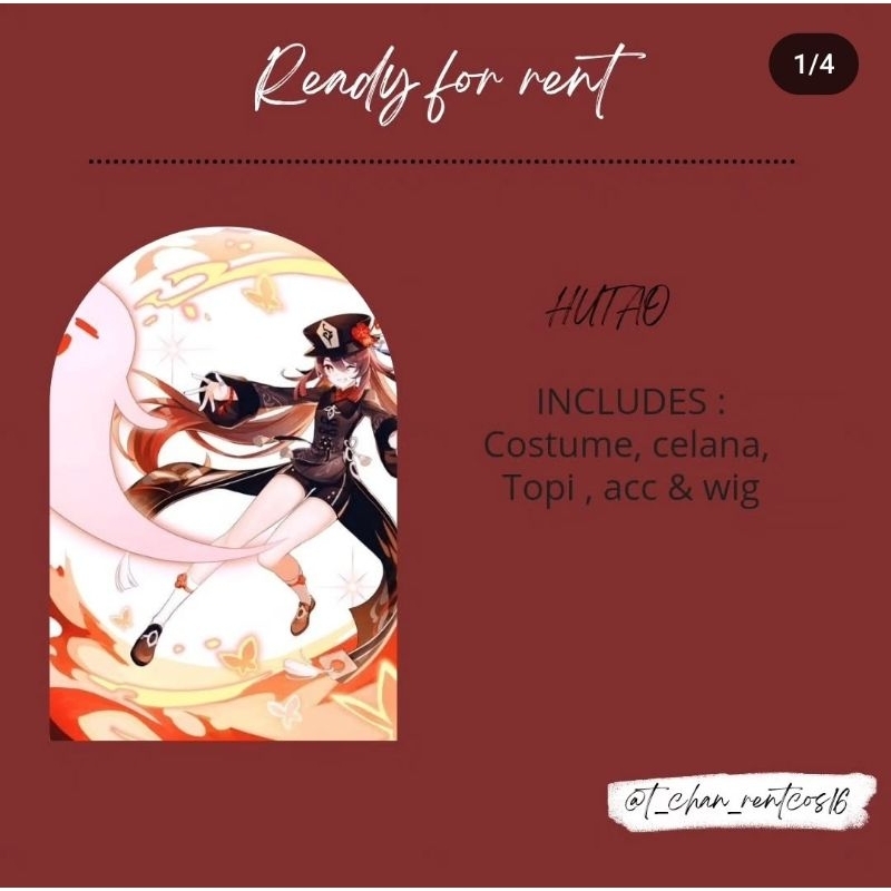 RENTAL COSTUME HUTAO