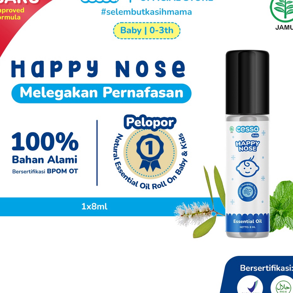 

HARI INI SAJA DISKON BIG JJ Cessa Bayi 3 tahun Cough n Flu Baby Happy Nose cessa baby biru