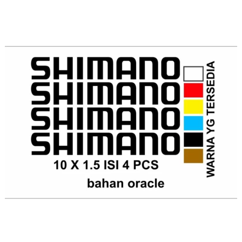Stiker Sepeda Shimano Cutting Stiker Sepeda dan Joran Pancing Shimano