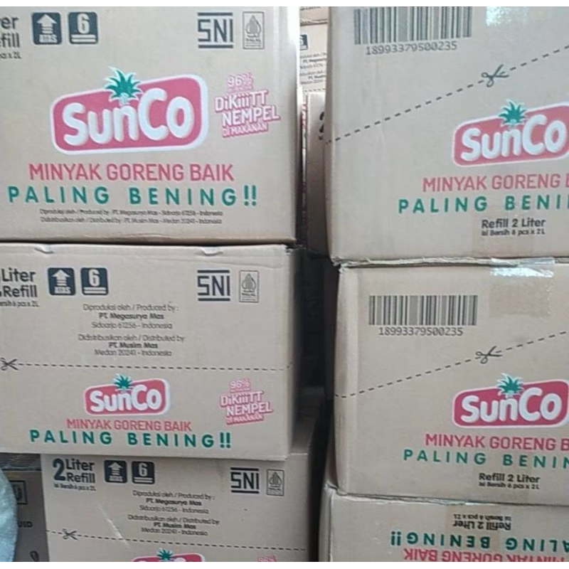 

Minyak 1 Dus SUNCO 2 Liter isi 6 pcs TERMURAH