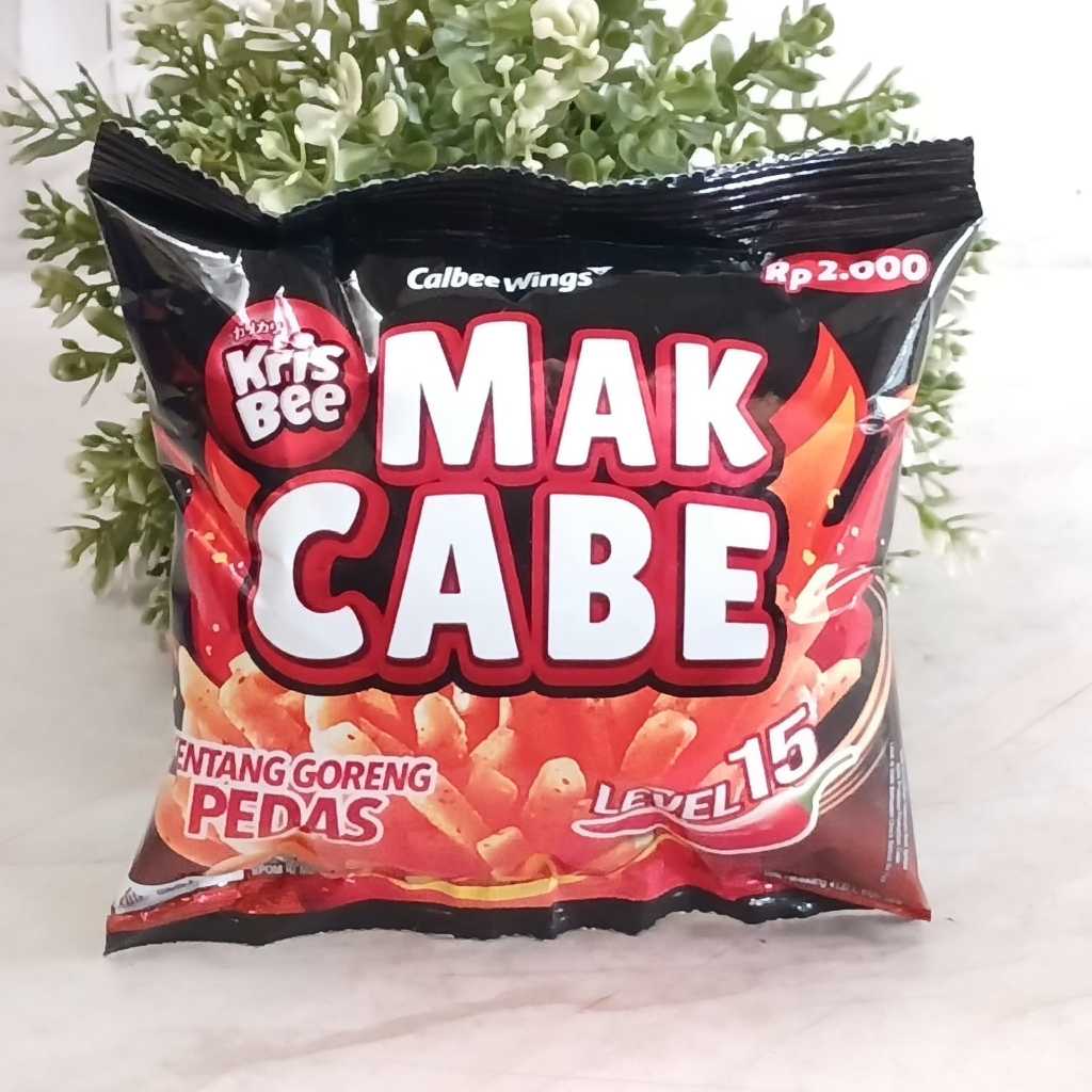 

1 Renceng Makcabe ( Makaroni Cabai ) Isi 10 Sachet x 20 Gr