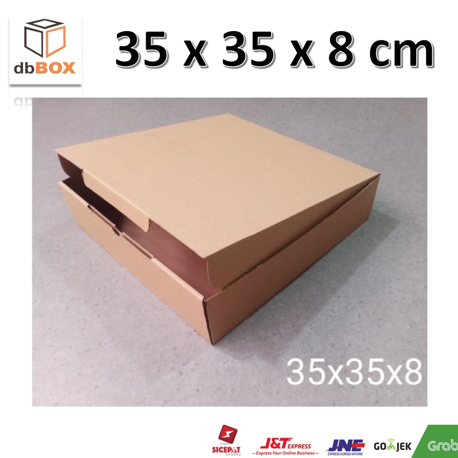 

BERKAH NATAL Kardus Uk 35x35x8 cmDie Cut kotak Kue snack aksesorisdll model box pizza