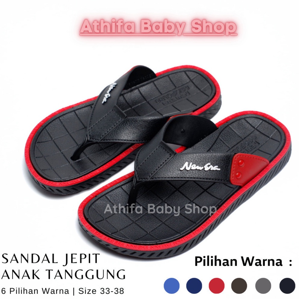 Barang Pilihan Sandal Jepit Anak Laki Cowok Sendal Karet Anak SD SMP Tanggung 4 5 6 7 8 Tahun New Er