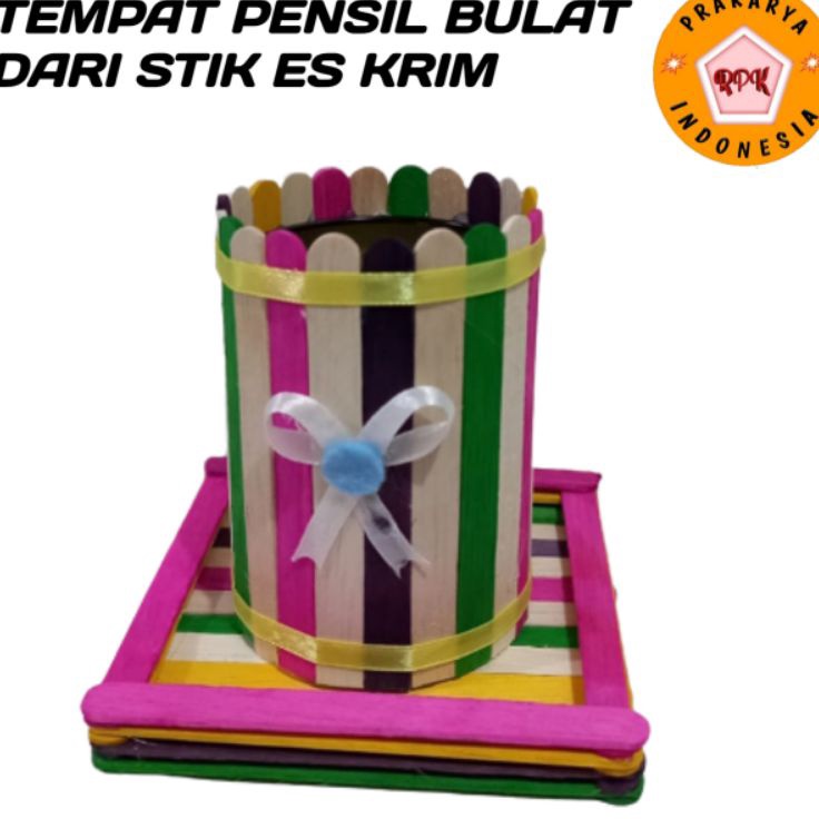 

PROMO AKHIR BULAN Tempat pensil bulat stik es krim warna warni