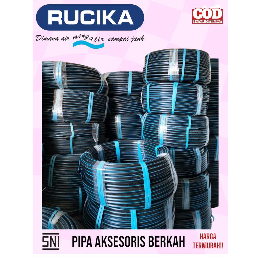PIPA HDPE/SELANG RUCIKA 1 1/2 INCH PN 10 (Per 100meter)