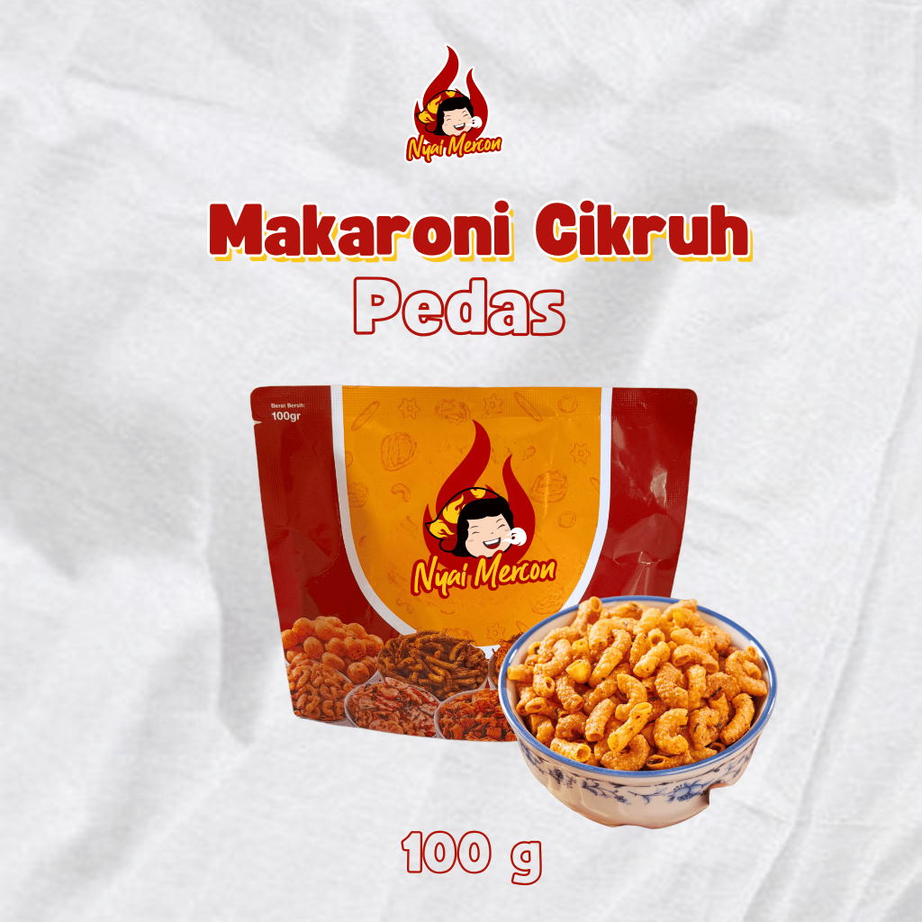 

Makaroni Cikruh Pedas Nyai Mercon Cemilan Food 100 gram