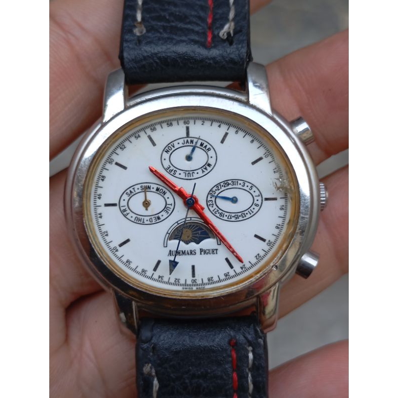 jam tangan multifungsi moonphase automatic second bekas bukan ori