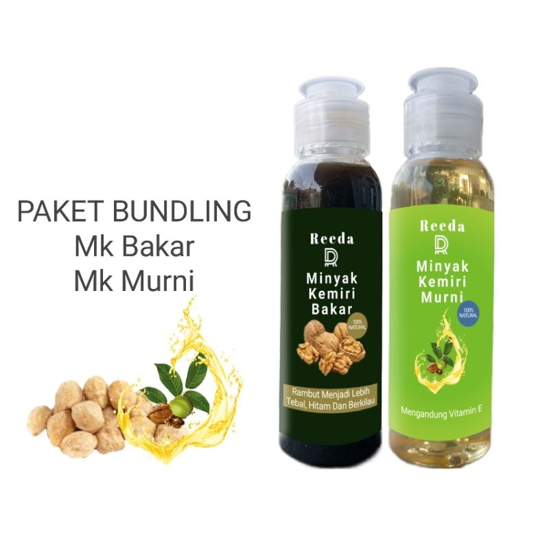 Bundling Minyak Kemiri Bakar & Kemiri Murni