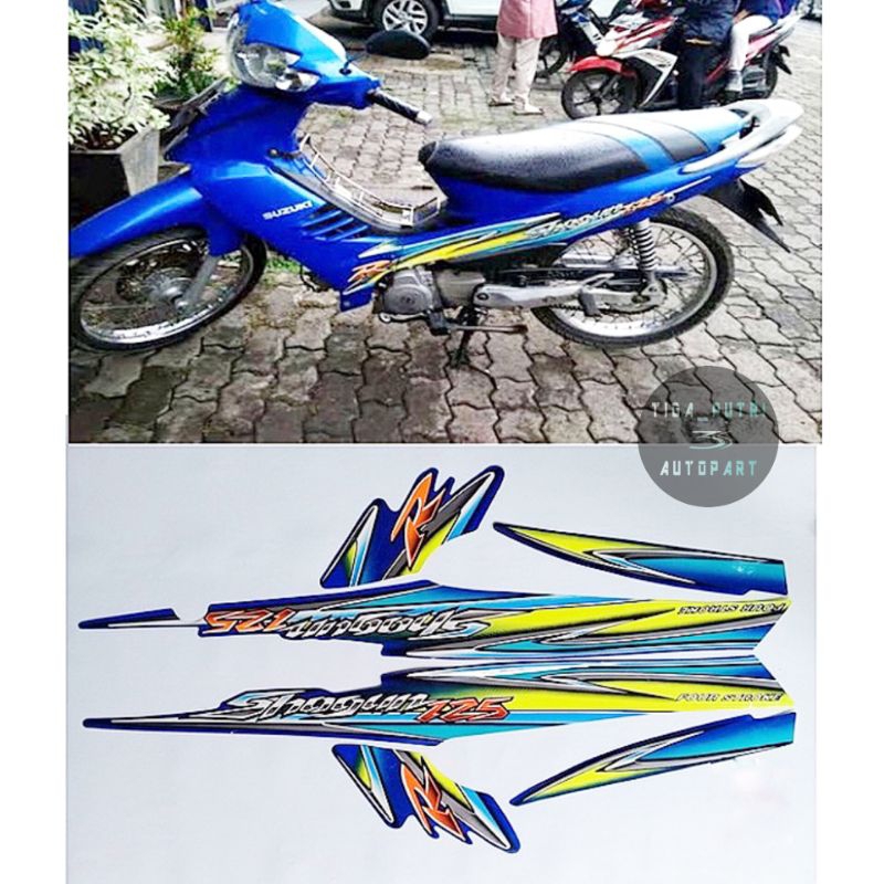 Sticker Striping Suzuki Shogun 110 R New