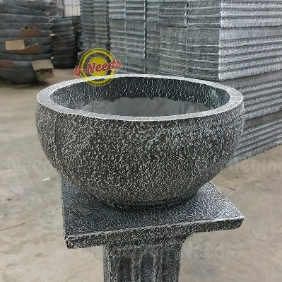 Pot Semen Pot Minimalis Pot Bonsai MANGKOK BATU KECIL (KHUSUS INSTANT KURIER)