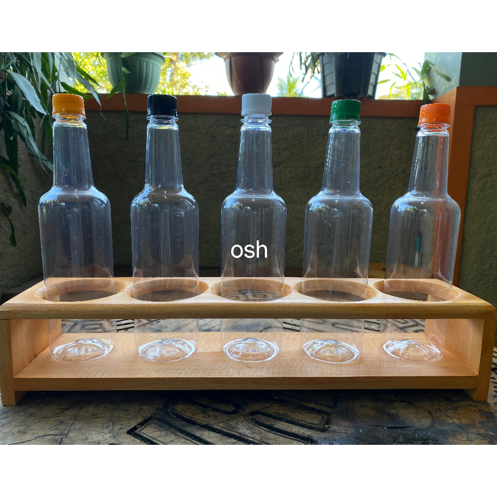 Murahh...Rak Botol Kecap,Botol Minyak,Botol Saos,Rak Gelas Cup Berbahan Kayu Mahoni