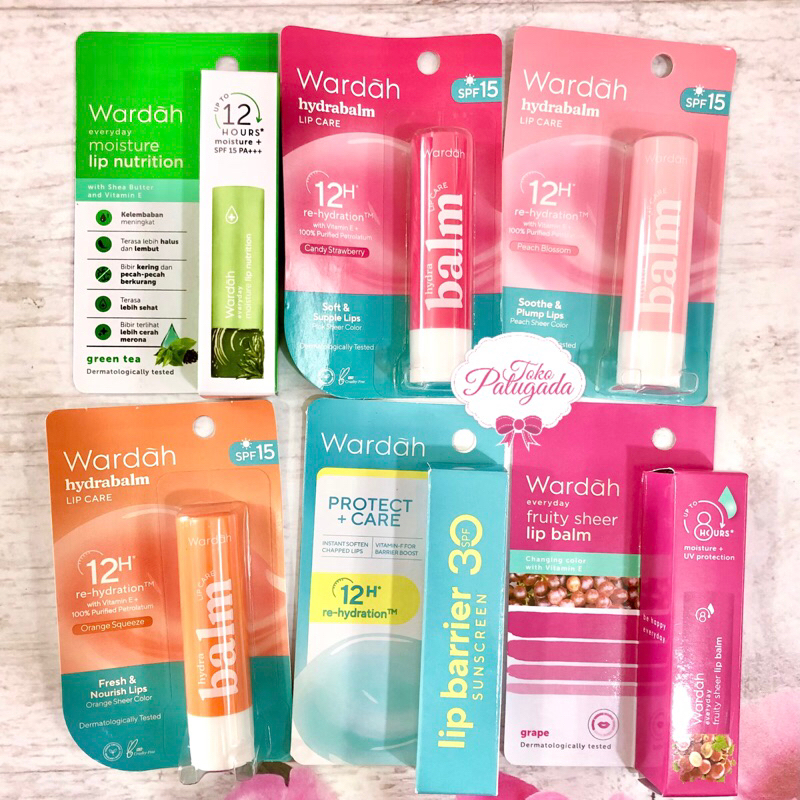 Wardah Lip Balm - Wardah Hydrabalm - Wardah Lip Sunscreen - Wardah Everyday Fruity Sheer Lip Balm - 