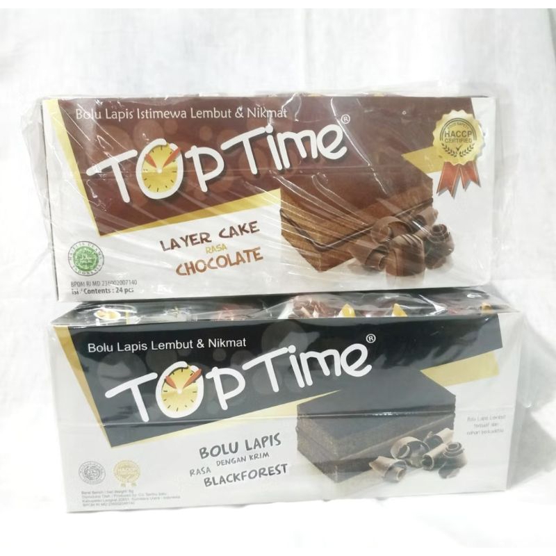 

TOP TIME Bolu Lapis dengan Krim 1 BOX ISI 24 PCS